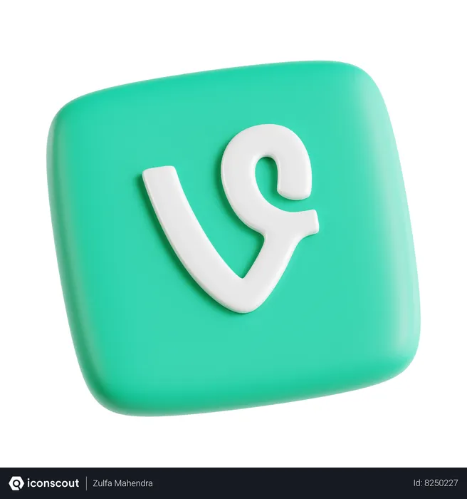 Free Vine Logo 3D Icon