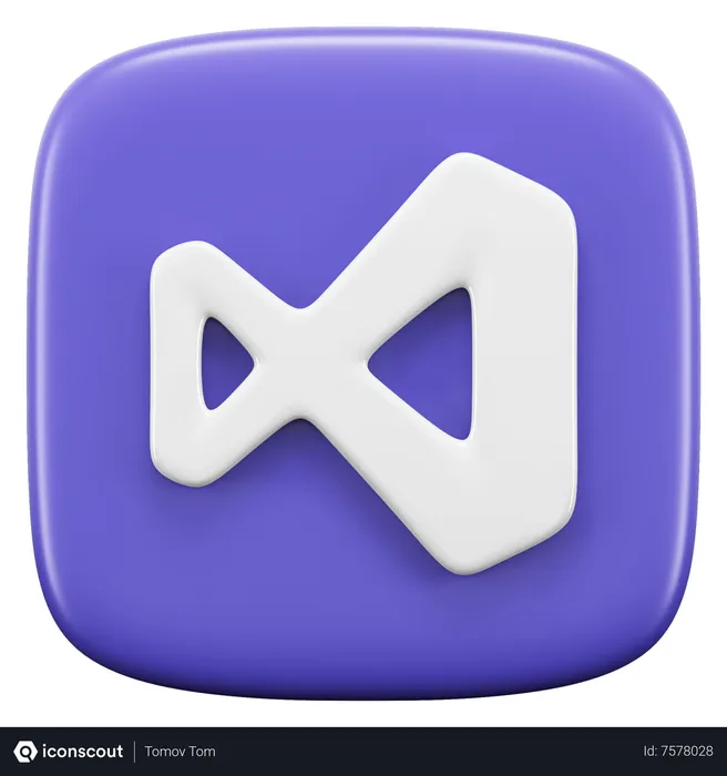 Free Visual Studio Logo 3D Icon download in PNG, OBJ or Blend format