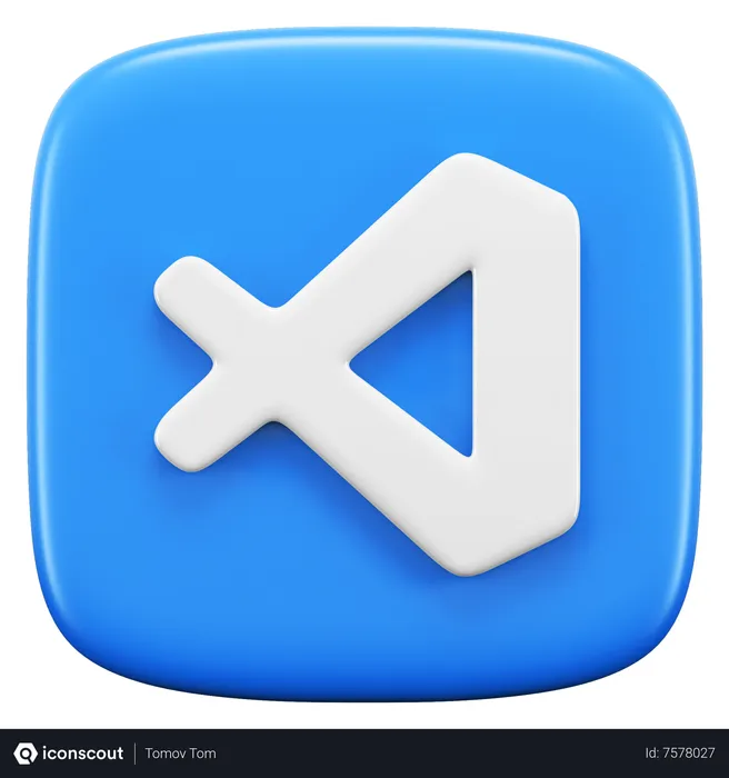 Free Visual Studio Code Logo 3D Icon