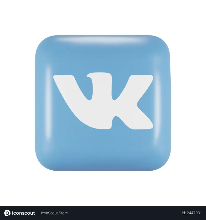 Free VK Logo 3D Logo
