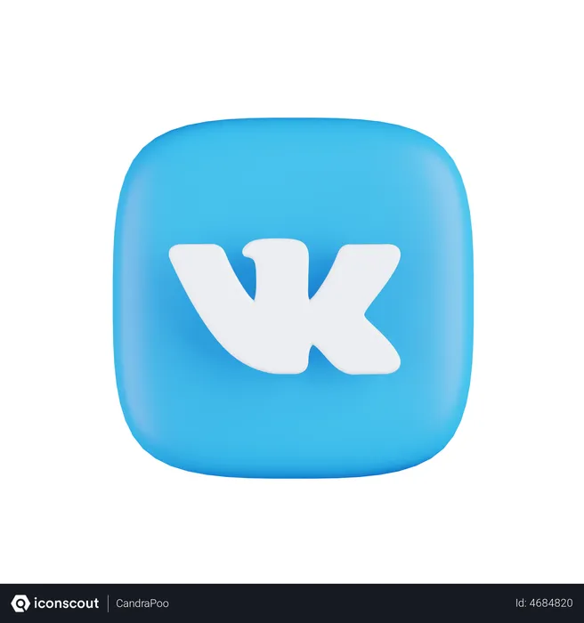 Free Vk Logo 3D Icon