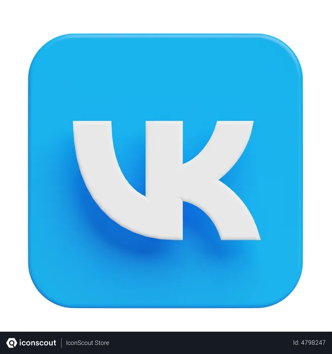 Free Vk Logo 3D Logo