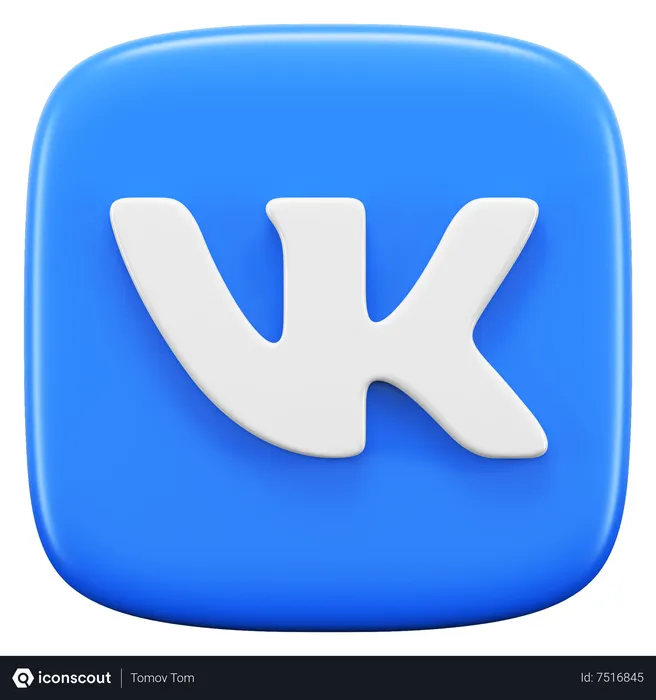 Free VK Logo 3D Icon