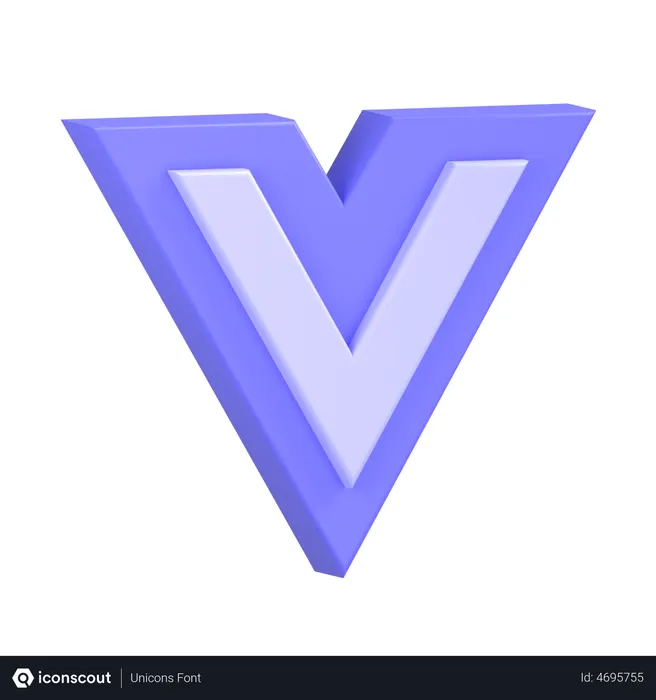 Free Vuejs Logo 3D Icon