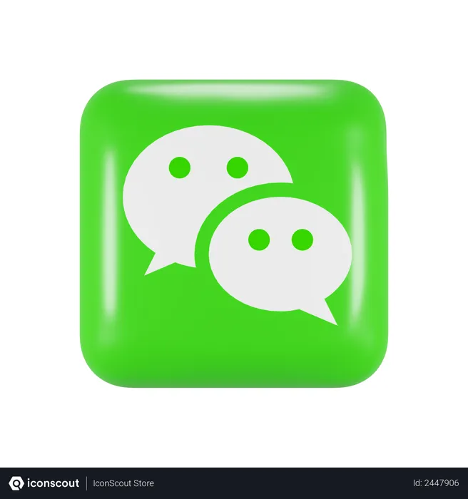 Free WeChat Logo 3D Logo