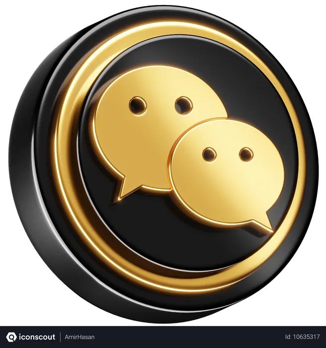 Free Wechat Logo 3D Icon