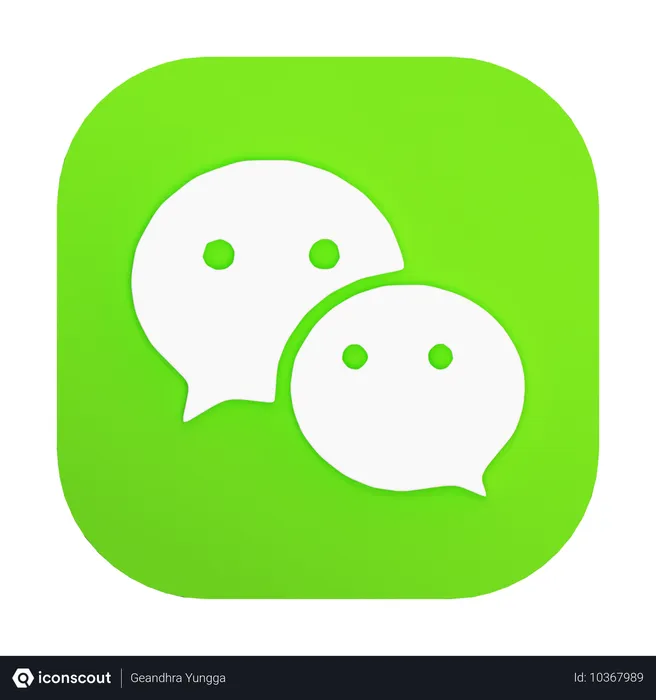 Free WeChat  3D Icon