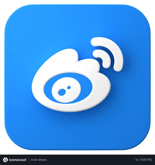 Free Weibo Logo 3D Icon