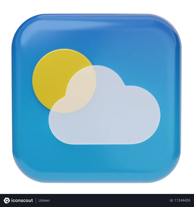 Free Wetter iOS Logo 3D Icon