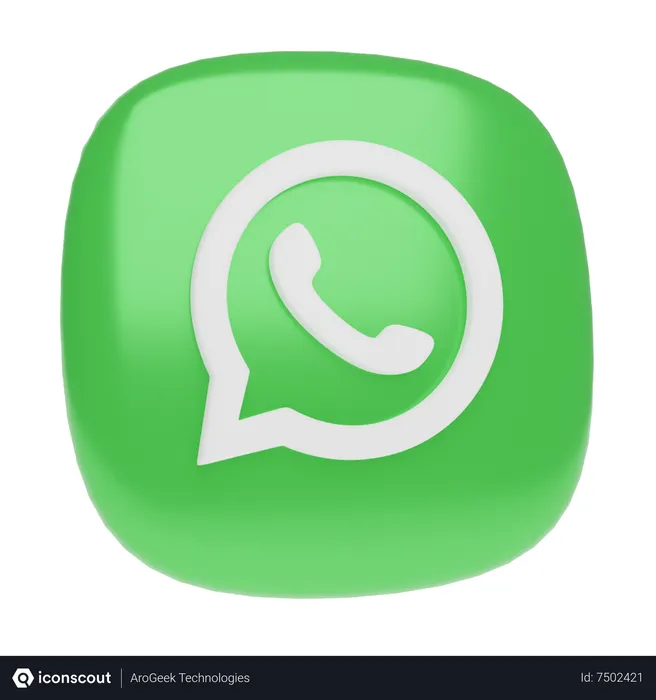 Free Whatsaap Logo 3D Icon