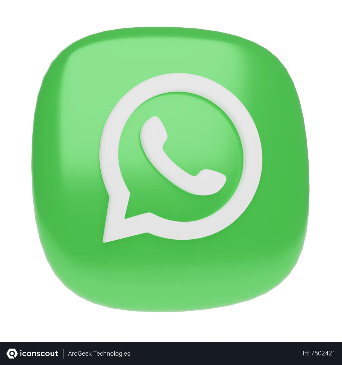 Free Whatsaap 3D Icon - Free Download Logos 3D Icons | IconScout