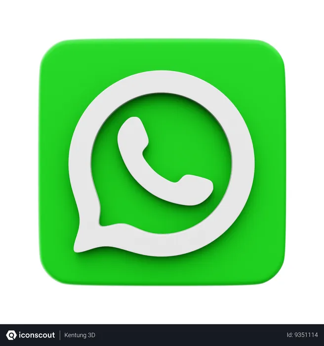 Free Whatsapp 3D Illustration - Logos 3D Illustrations | PNG, BLEND, or ...