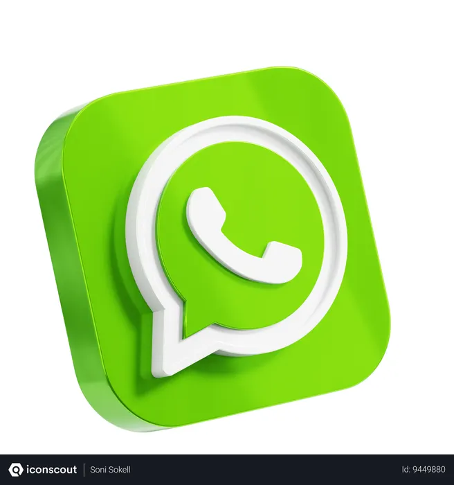 Free WhatsApp Logo 3D Icon