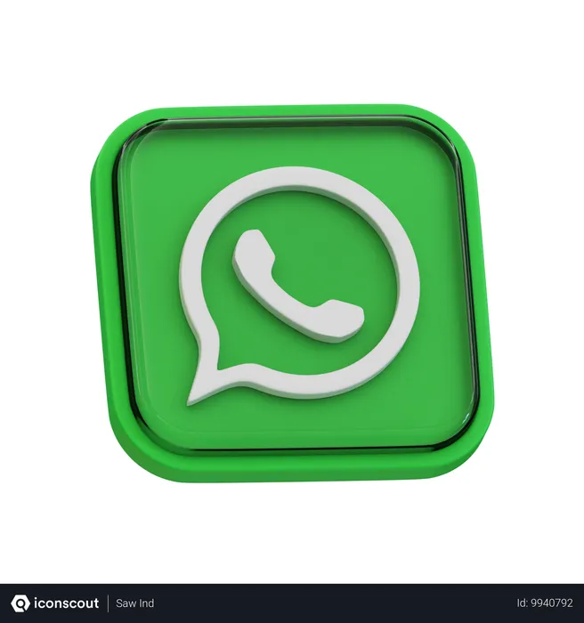 Free WhatsApp Logo 3D Icon