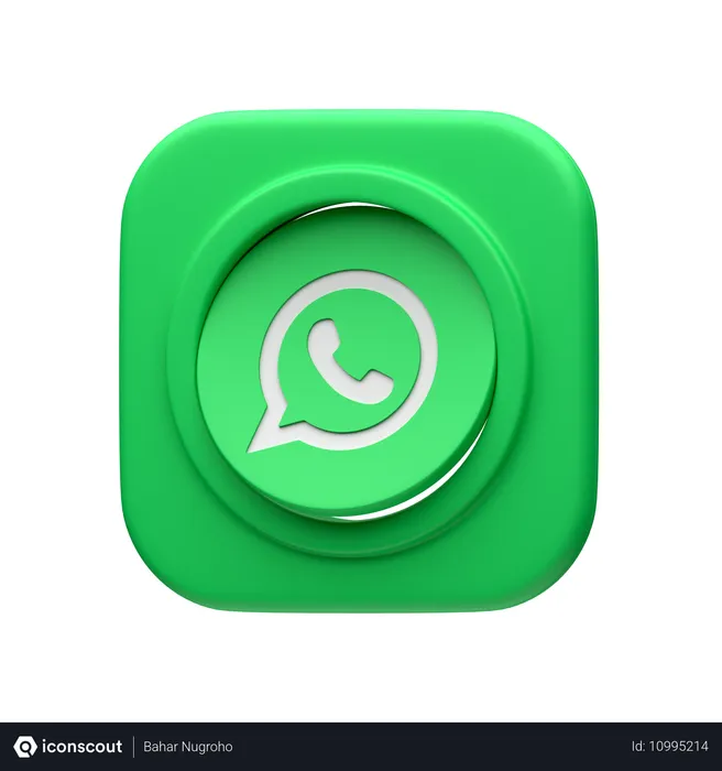 Free WhatsApp Logo 3D Icon