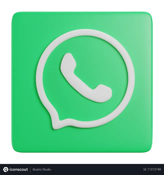 Free WhatsApp  3D Icon