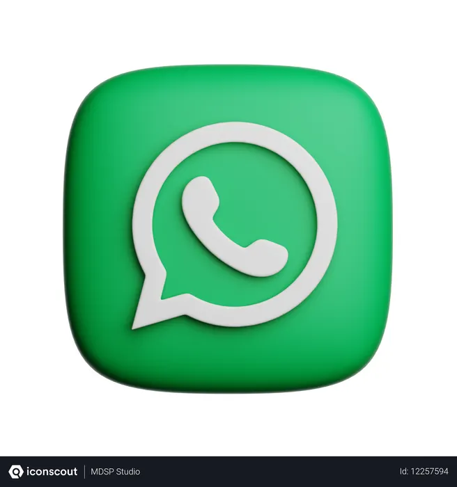 Free Whatsapp Logo 3D Icon