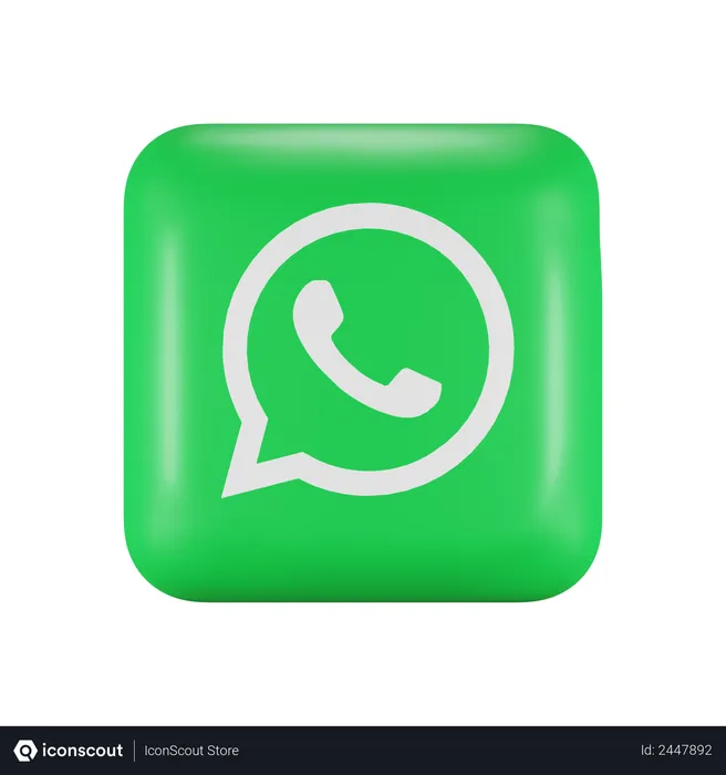 Free WhatsApp Logo 3D Logo