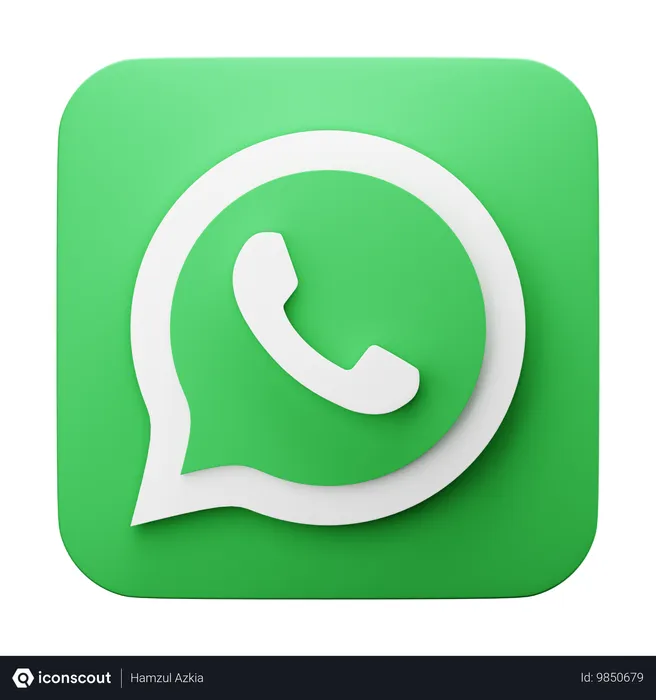 Free Whatsapp  3D Icon