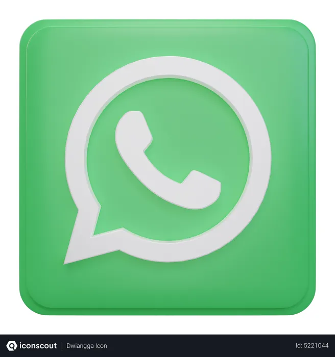 Free Whatsapp Logo 3D Icon