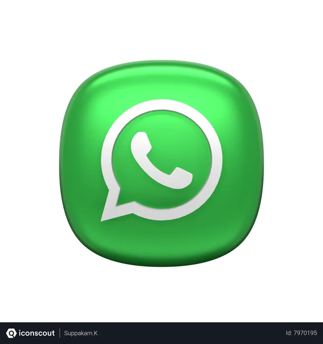 Free Whatsapp Logo 3D Icon