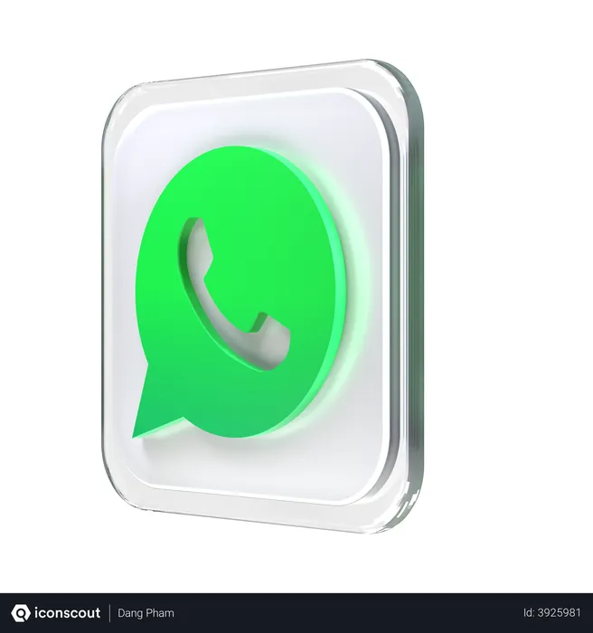 Free Whatsapp Logo 3D Logo