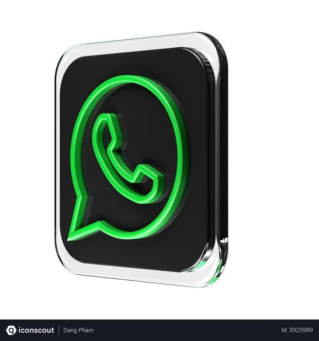 Free WhatsApp Logo 3D Logo