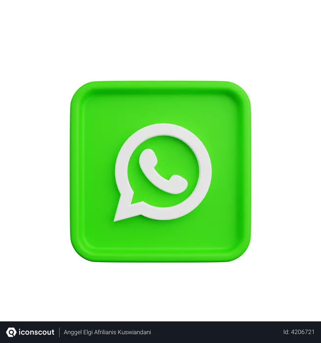 Free Whatsapp Logo 3D Logo