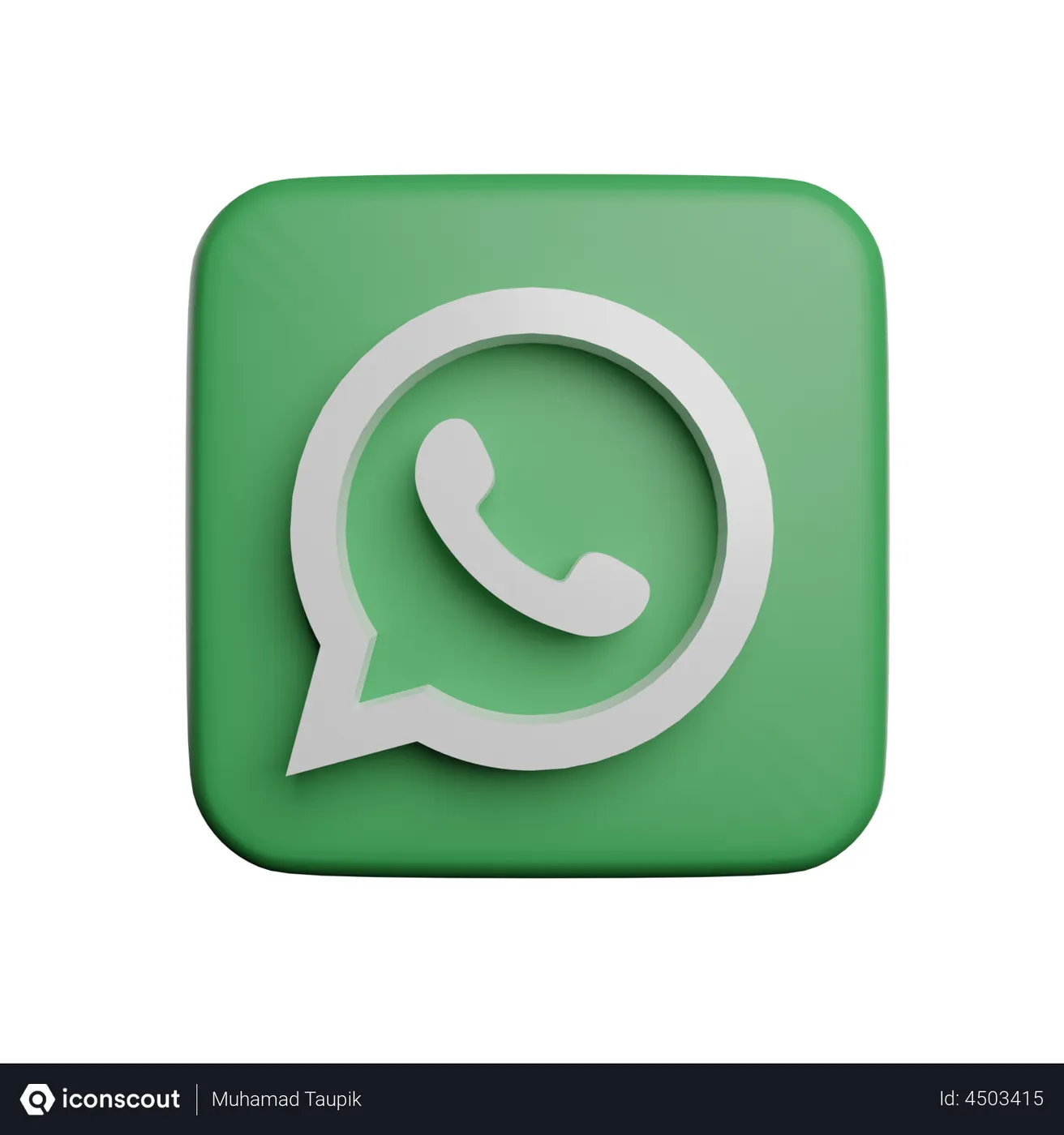 Free Whatsapp 3D Logo - Free Download Logos 3D Logos | IconScout