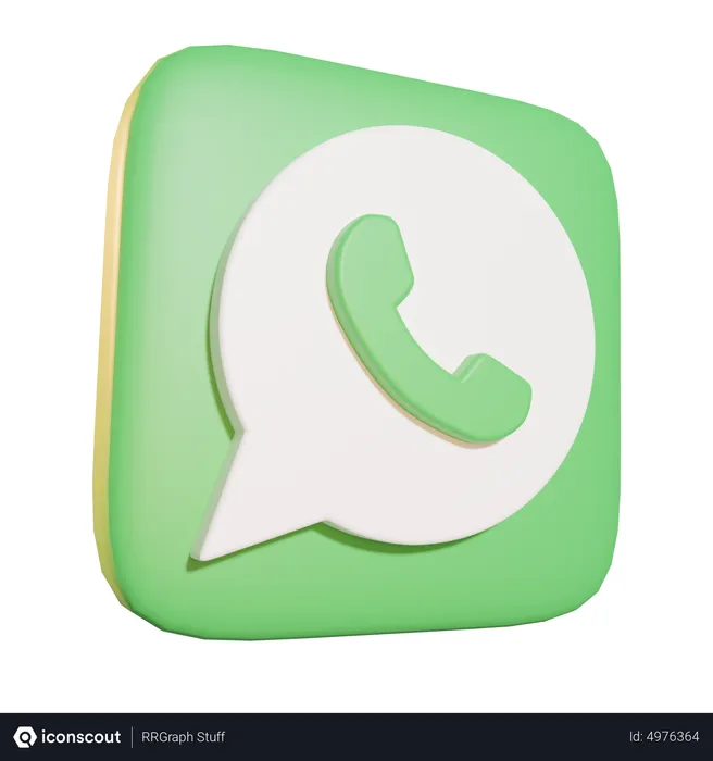 Free WhatsApp Logo 3D Icon