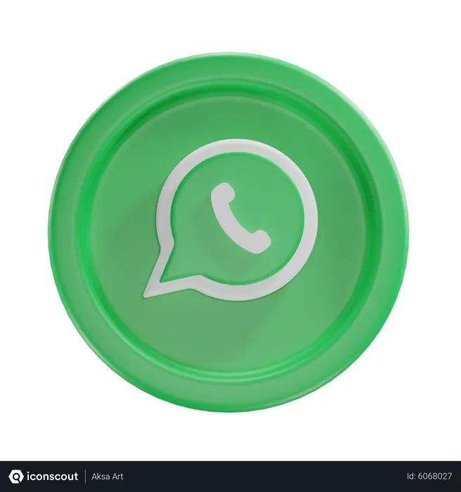 Free Whatsapp Logo 3D Icon