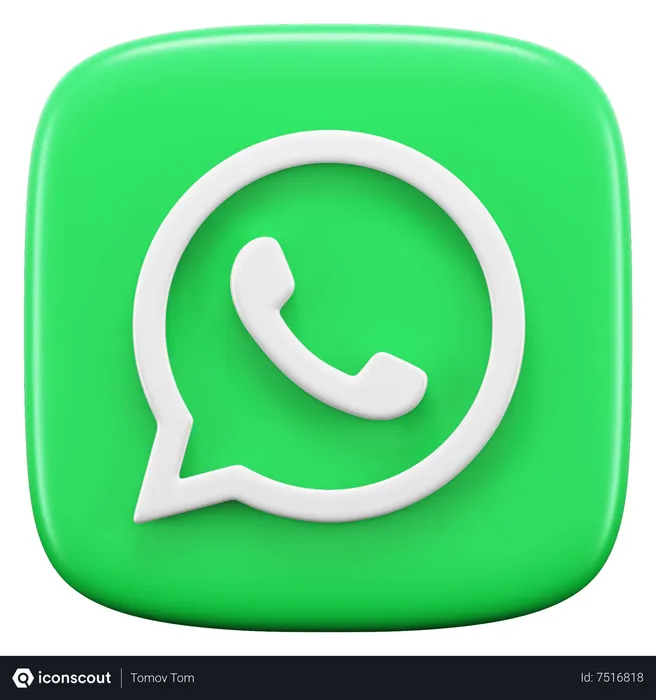 Free WhatsApp Logo 3D Icon