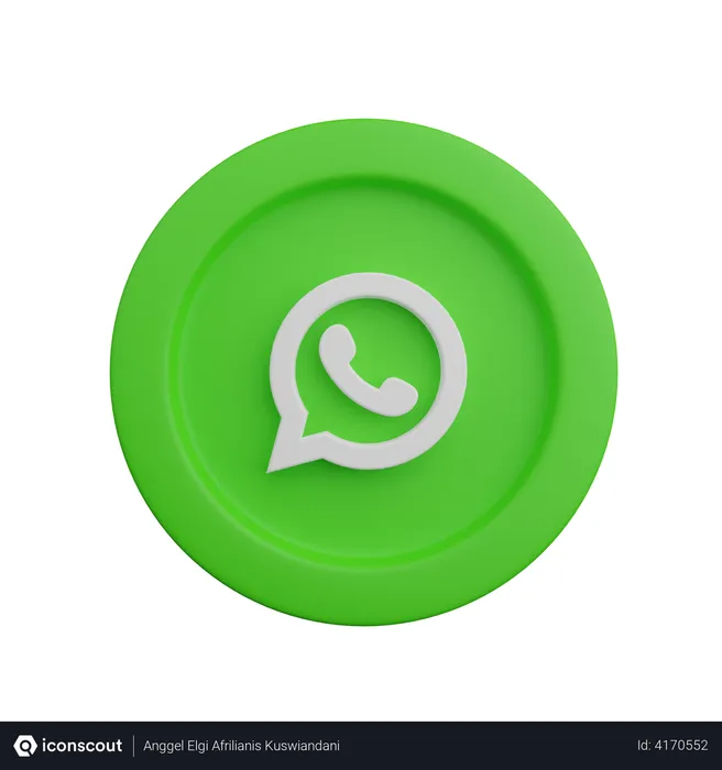 Free WhatsApp Logo Logo 3D Logo download in PNG, OBJ or
