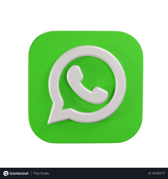 Free WhatsApp logo Logo 3D Icon