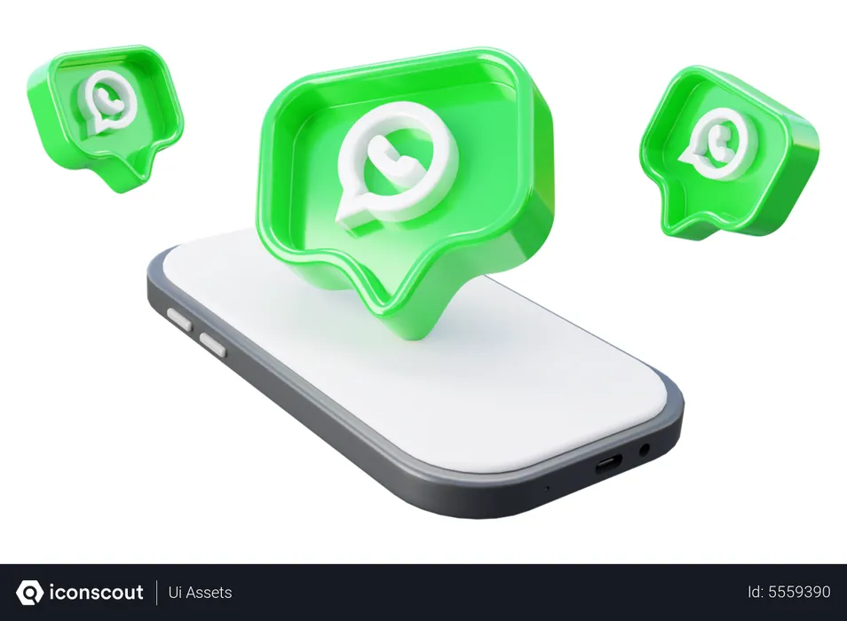 Free Whatsapp marketing Logo 3D Icon