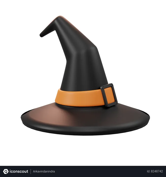 Free Witch Hat  3D Icon