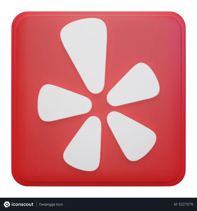 Free Yelp Logo 3D Icon