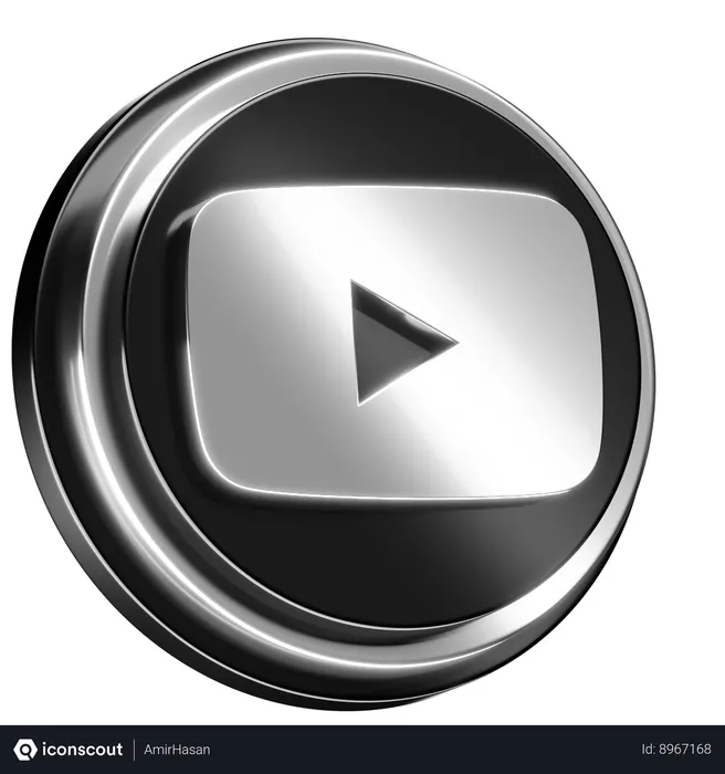 Free YouTube Logo 3D Icon