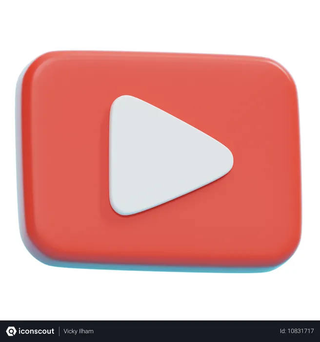 Free YOUTUBE Logo 3D Icon