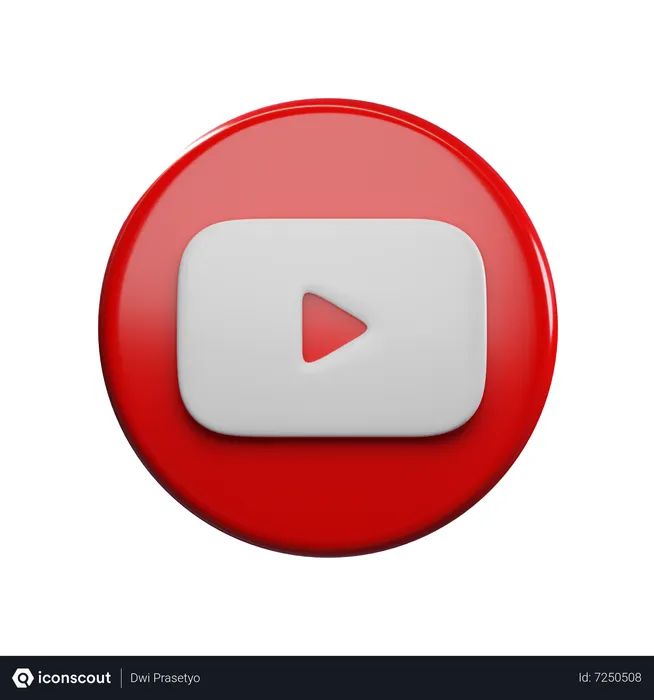 Free Youtube Logo 3D Icon