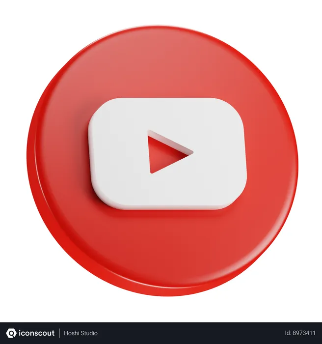 Free Youtube Logo 3D Icon