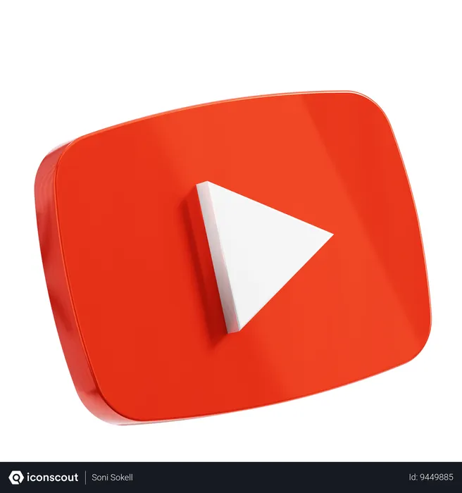 Free Youtube Logo 3D Icon