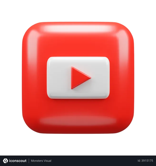 Free Youtube Logo 3D Logo