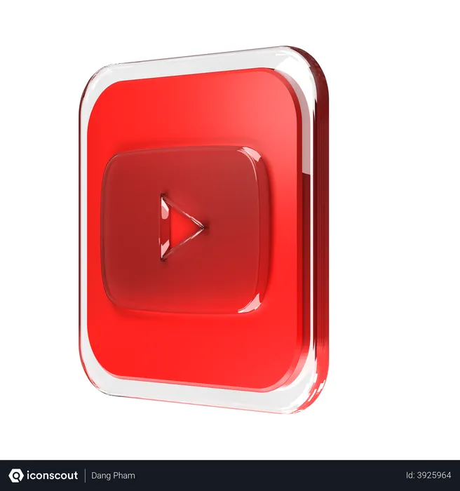 Free Youtube Logo 3D Logo