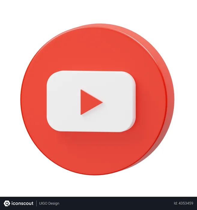 Free YouTube Logo 3D Logo