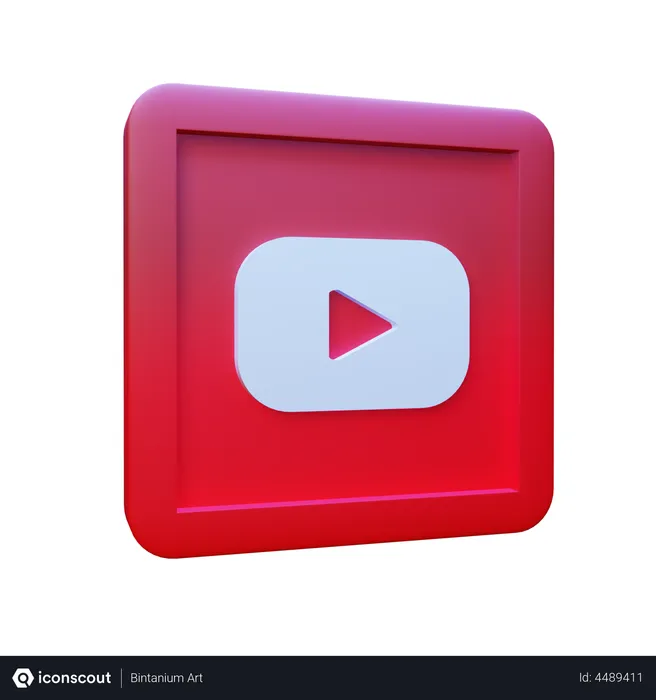 Free Youtube Logo 3D Logo