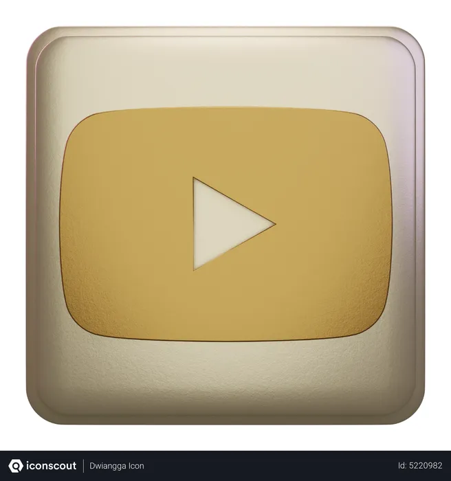 Free Youtube Logo 3D Icon