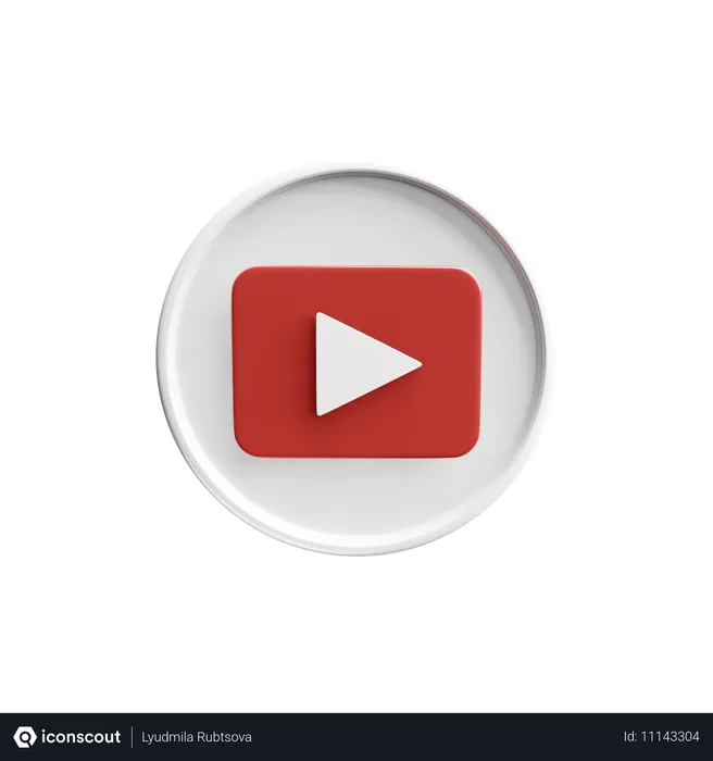 Free Youtube Logo Logo 3D Icon