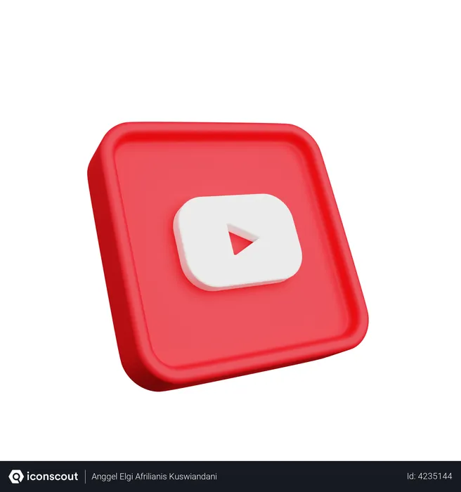 Free YouTube Logo Logo 3D Logo