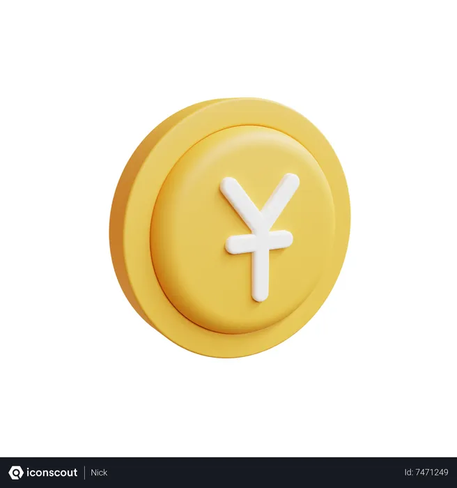 Free Yuan  3D Icon